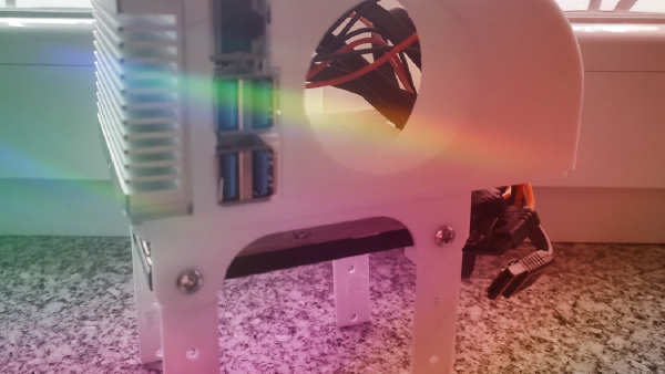 A compact NanoPi M4 NAS in a custom enclosure