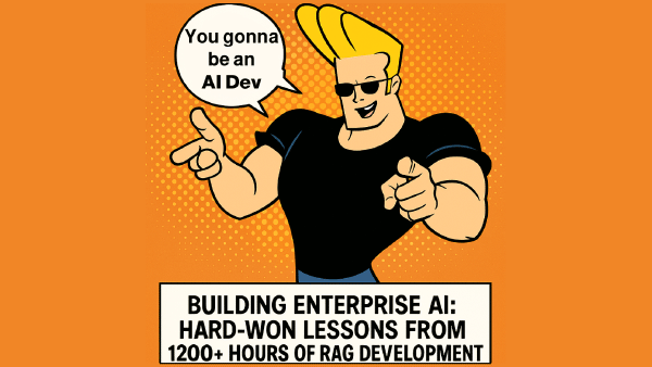 Illustrated cover for an enterprise RAG development guide