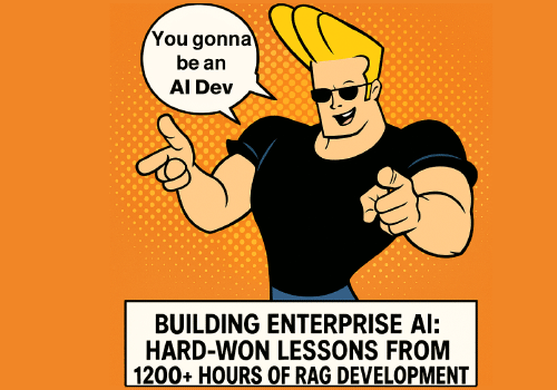 Illustrated cover for an enterprise RAG development guide