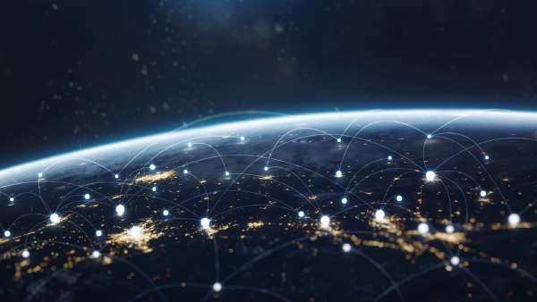 People connected directly through a peer-to-peer network