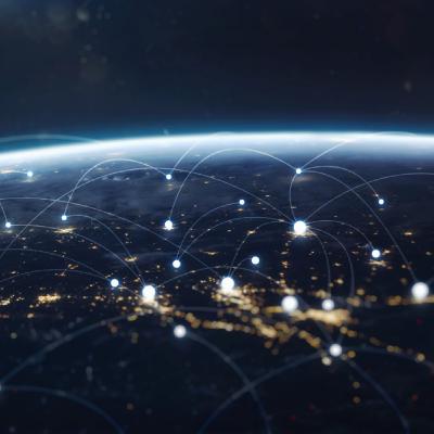 People connected directly through a peer-to-peer network