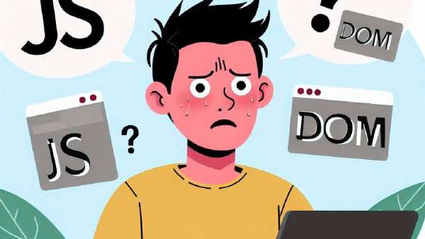 A confused JavaScript developer surrounded by framework choices